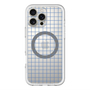 スリムプロテクションプレミアムケース with MagSafe［ オリジナル - 推し色チェック - ブルー ］