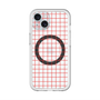 スリムプロテクションプレミアムケース with MagSafe［ オリジナル - 推し色チェック - レッド ］