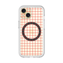 スリムプロテクションプレミアムケース with MagSafe［ オリジナル - 推し色チェック - レッド ］
