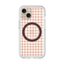 スリムプロテクションプレミアムケース with MagSafe［ オリジナル - 推し色チェック - レッド ］