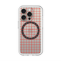 スリムプロテクションプレミアムケース with MagSafe［ オリジナル - 推し色チェック - レッド ］