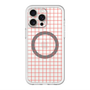 スリムプロテクションプレミアムケース with MagSafe［ オリジナル - 推し色チェック - レッド ］