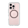 スリムプロテクションプレミアムケース with MagSafe［ オリジナル - 推し色チェック - レッド ］