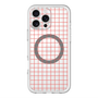 スリムプロテクションプレミアムケース with MagSafe［ オリジナル - 推し色チェック - レッド ］