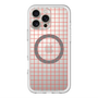 スリムプロテクションプレミアムケース with MagSafe［ オリジナル - 推し色チェック - レッド ］