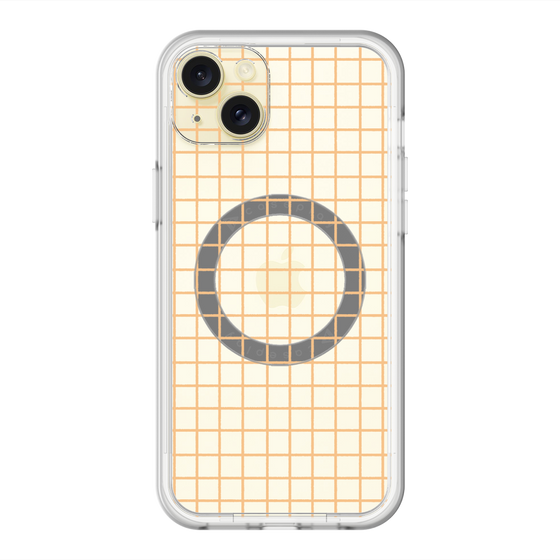 スリムプロテクションプレミアムケース with MagSafe［ オリジナル - 推し色チェック - イエロー ］