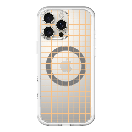 スリムプロテクションプレミアムケース with MagSafe［ オリジナル - 推し色チェック - イエロー ］