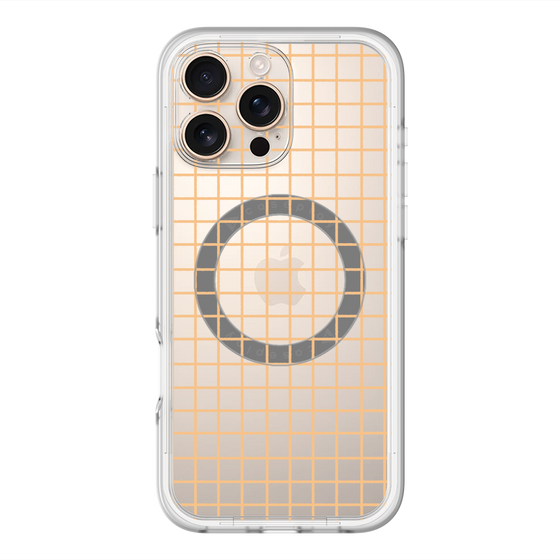 スリムプロテクションプレミアムケース with MagSafe［ オリジナル - 推し色チェック - イエロー ］