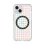 スリムプロテクションプレミアムケース with MagSafe［ オリジナル - 推し色チェック - オレンジ ］
