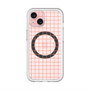 スリムプロテクションプレミアムケース with MagSafe［ オリジナル - 推し色チェック - オレンジ ］