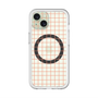 スリムプロテクションプレミアムケース with MagSafe［ オリジナル - 推し色チェック - オレンジ ］