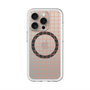 スリムプロテクションプレミアムケース with MagSafe［ オリジナル - 推し色チェック - オレンジ ］