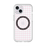 スリムプロテクションプレミアムケース with MagSafe［ オリジナル - 推し色チェック - ピンク ］