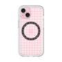 スリムプロテクションプレミアムケース with MagSafe［ オリジナル - 推し色チェック - ピンク ］