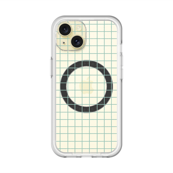 スリムプロテクションプレミアムケース with MagSafe［ オリジナル - 推し色チェック - グリーン ］