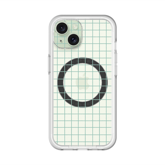 スリムプロテクションプレミアムケース with MagSafe［ オリジナル - 推し色チェック - グリーン ］