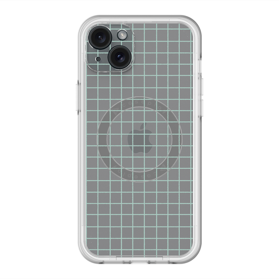 スリムプロテクションプレミアムケース with MagSafe［ オリジナル - 推し色チェック - グリーン ］