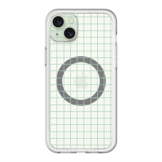 スリムプロテクションプレミアムケース with MagSafe［ オリジナル - 推し色チェック - グリーン ］