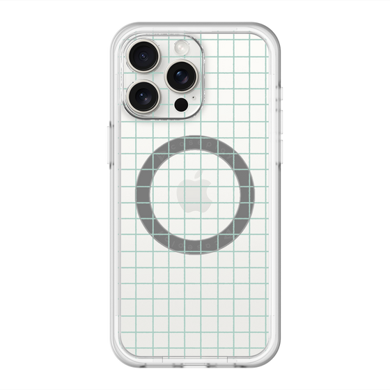 スリムプロテクションプレミアムケース with MagSafe［ オリジナル - 推し色チェック - グリーン ］