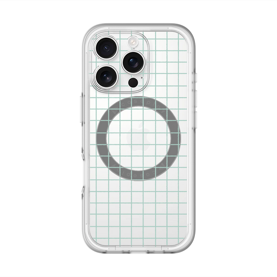 スリムプロテクションプレミアムケース with MagSafe［ オリジナル - 推し色チェック - グリーン ］