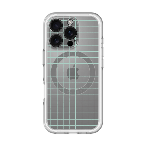 スリムプロテクションプレミアムケース with MagSafe［ オリジナル - 推し色チェック - グリーン ］