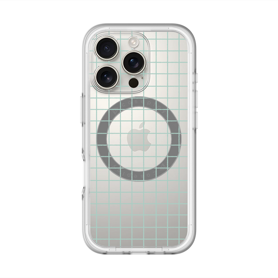 スリムプロテクションプレミアムケース with MagSafe［ オリジナル - 推し色チェック - グリーン ］