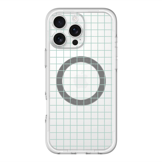 スリムプロテクションプレミアムケース with MagSafe［ オリジナル - 推し色チェック - グリーン ］