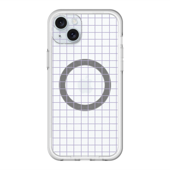 スリムプロテクションプレミアムケース with MagSafe［ オリジナル - 推し色チェック - パープル ］