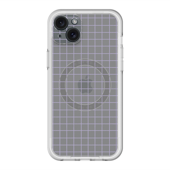 スリムプロテクションプレミアムケース with MagSafe［ オリジナル - 推し色チェック - パープル ］
