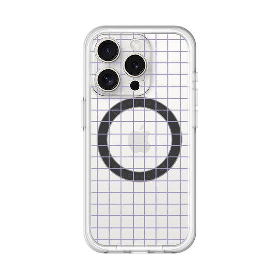 スリムプロテクションプレミアムケース with MagSafe［ オリジナル - 推し色チェック - パープル ］