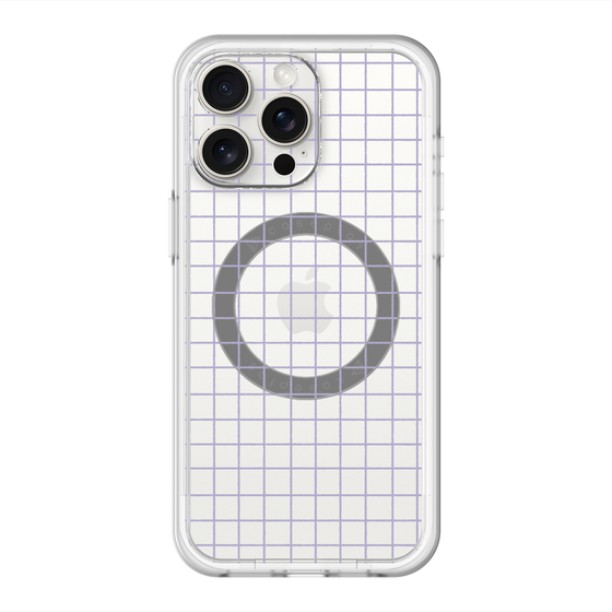スリムプロテクションプレミアムケース with MagSafe［ オリジナル - 推し色チェック - パープル ］