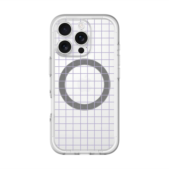 スリムプロテクションプレミアムケース with MagSafe［ オリジナル - 推し色チェック - パープル ］
