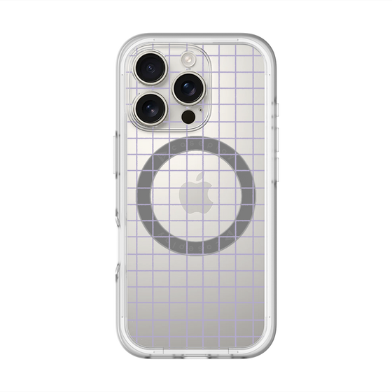 スリムプロテクションプレミアムケース with MagSafe［ オリジナル - 推し色チェック - パープル ］