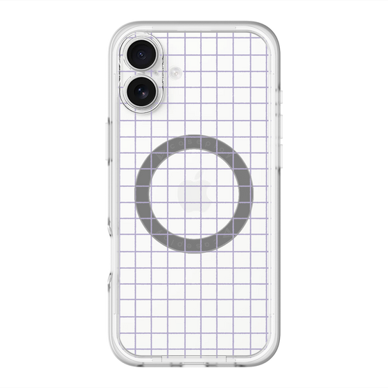 スリムプロテクションプレミアムケース with MagSafe［ オリジナル - 推し色チェック - パープル ］