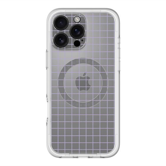 スリムプロテクションプレミアムケース with MagSafe［ オリジナル - 推し色チェック - パープル ］