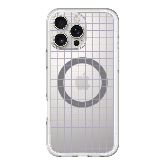 スリムプロテクションプレミアムケース with MagSafe［ オリジナル - 推し色チェック - パープル ］