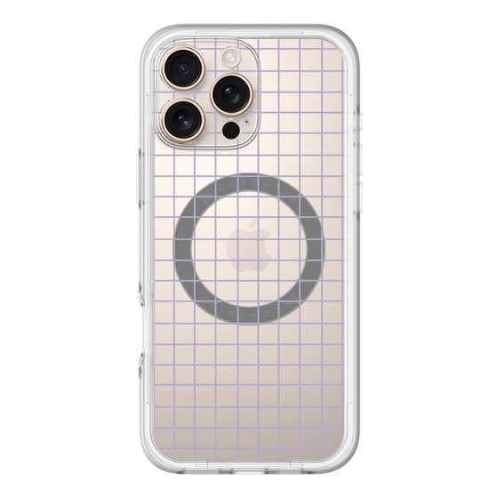 スリムプロテクションプレミアムケース with MagSafe［ オリジナル - 推し色チェック - パープル ］