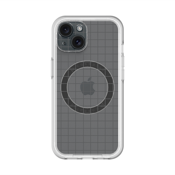 スリムプロテクションプレミアムケース with MagSafe［ オリジナル - 推し色チェック - ブラック ］