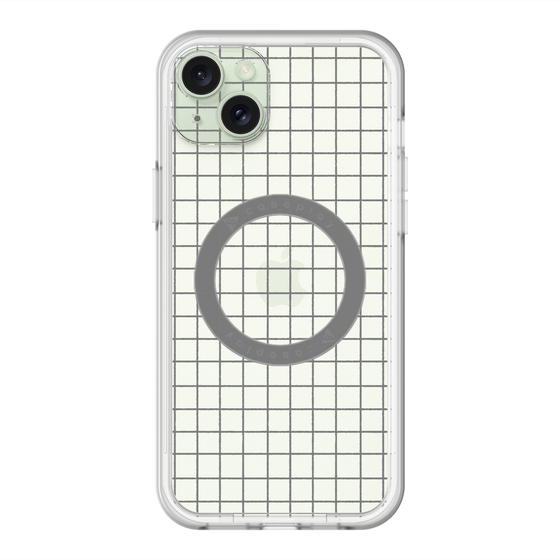 スリムプロテクションプレミアムケース with MagSafe［ オリジナル - 推し色チェック - ブラック ］