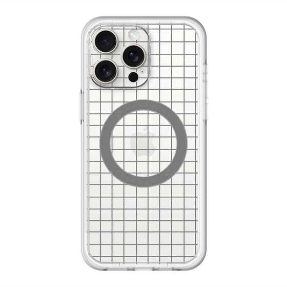 スリムプロテクションプレミアムケース with MagSafe［ オリジナル - 推し色チェック - ブラック ］