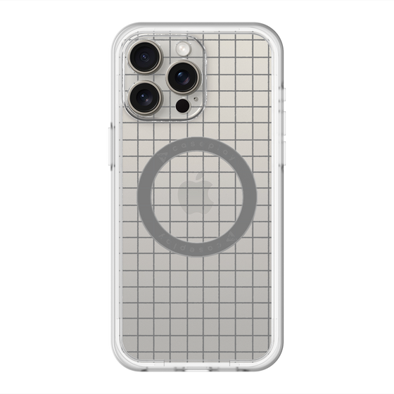 スリムプロテクションプレミアムケース with MagSafe［ オリジナル - 推し色チェック - ブラック ］