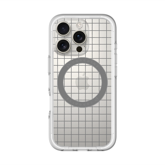 スリムプロテクションプレミアムケース with MagSafe［ オリジナル - 推し色チェック - ブラック ］