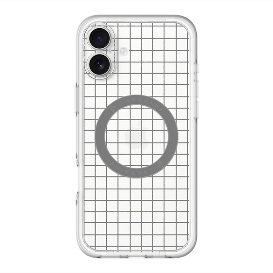 スリムプロテクションプレミアムケース with MagSafe［ オリジナル - 推し色チェック - ブラック ］
