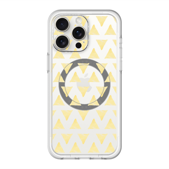スリムプロテクションプレミアムケース with MagSafe［ オリジナル - 推し色三角 - イエロー ］