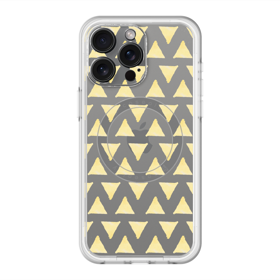 スリムプロテクションプレミアムケース with MagSafe［ オリジナル - 推し色三角 - イエロー ］