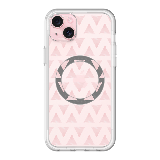 スリムプロテクションプレミアムケース with MagSafe［ オリジナル - 推し色三角 - ピンク ］