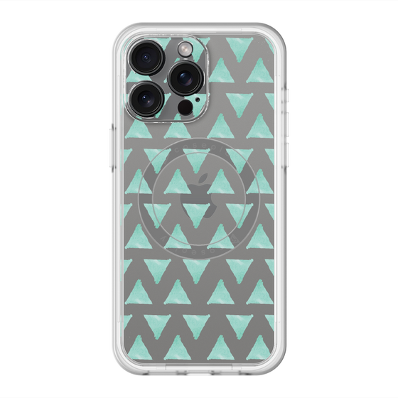スリムプロテクションプレミアムケース with MagSafe［ オリジナル - 推し色三角 - グリーン ］