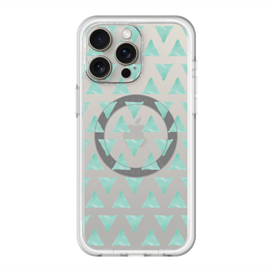 スリムプロテクションプレミアムケース with MagSafe［ オリジナル - 推し色三角 - グリーン ］