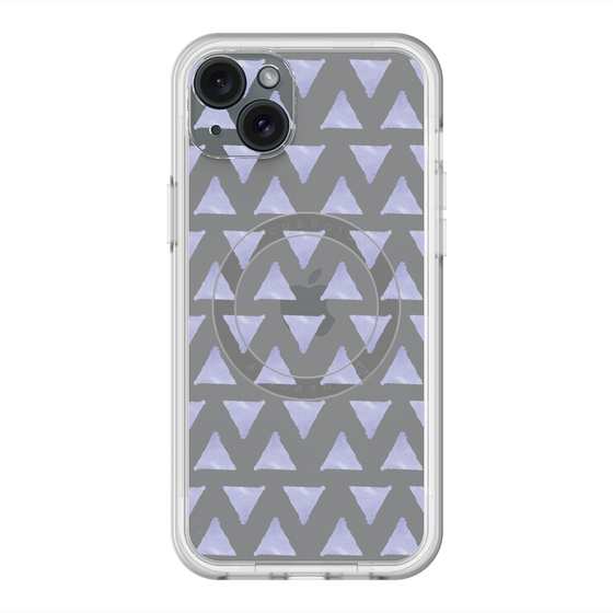 スリムプロテクションプレミアムケース with MagSafe［ オリジナル - 推し色三角 - パープル ］