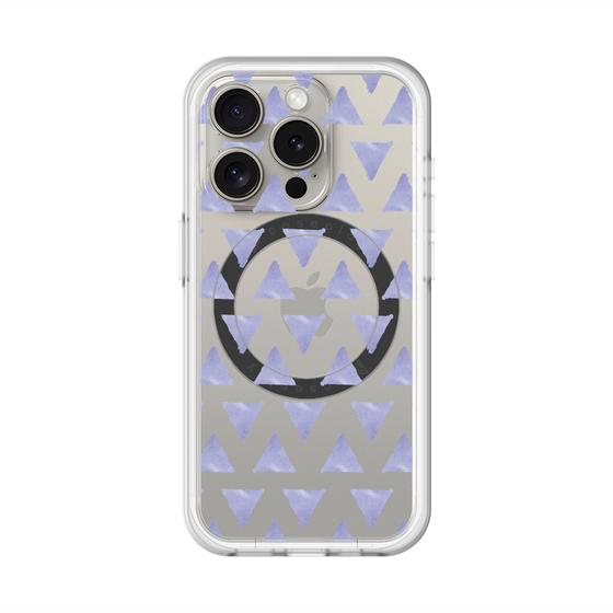 スリムプロテクションプレミアムケース with MagSafe［ オリジナル - 推し色三角 - パープル ］